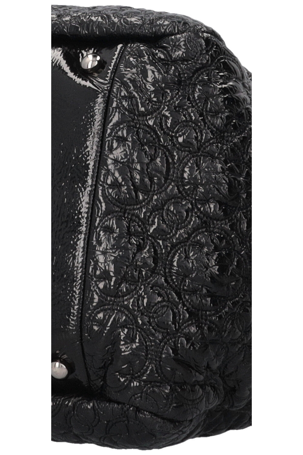 CHANEL Rock in Moscow Accordion Tote Patent Black
