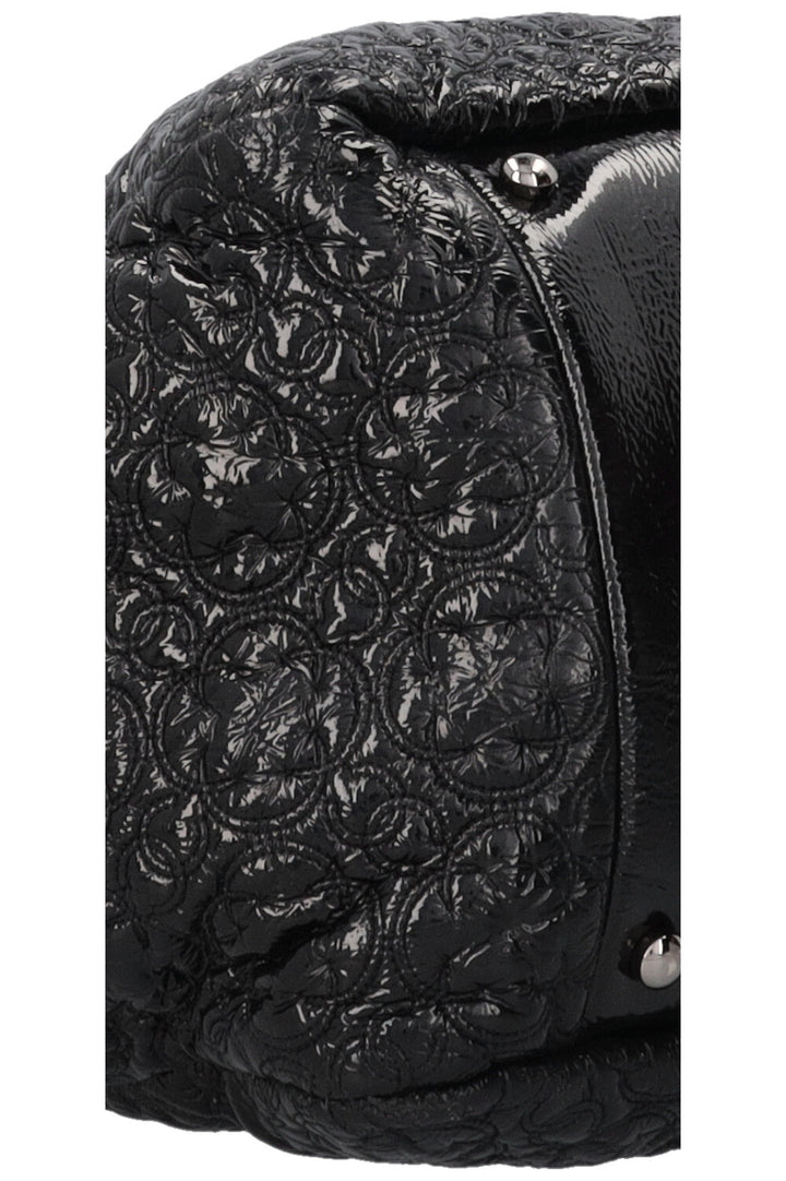 CHANEL Rock in Moscow Accordion Tote Patent Black