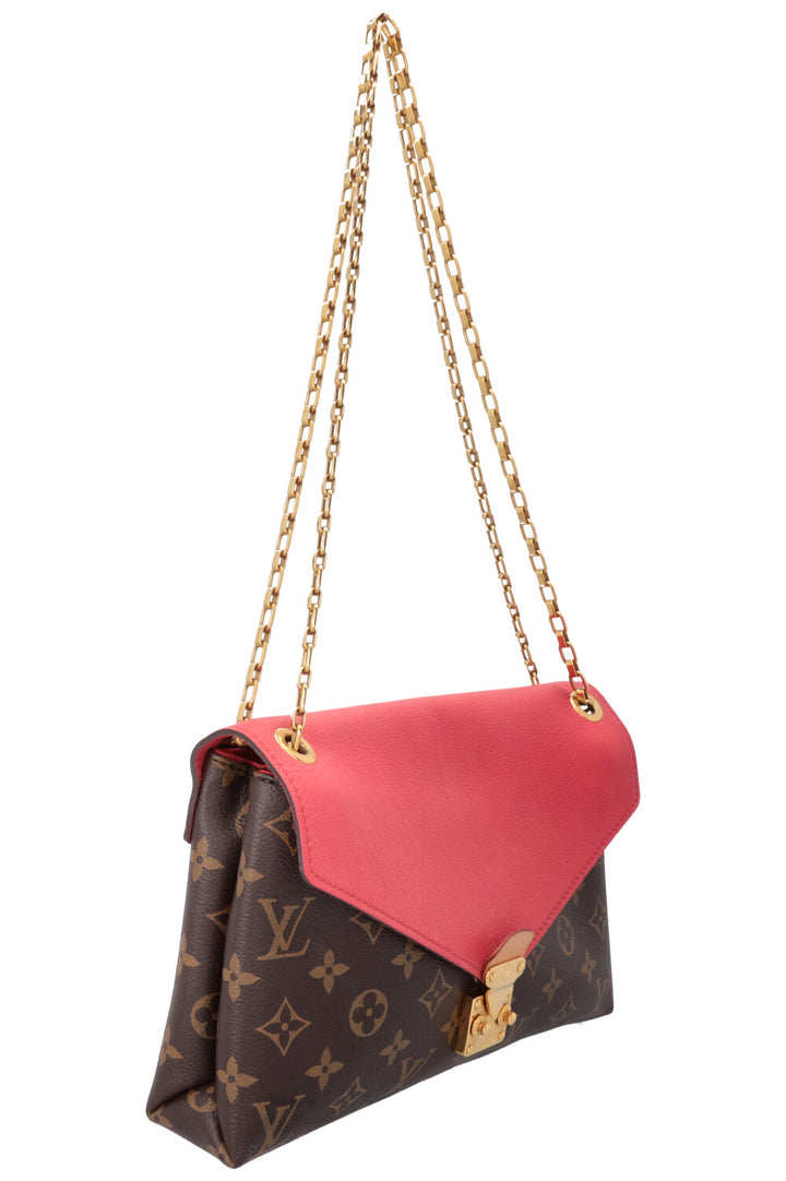 LOUIS VUITTON Pallas Chain Bag MNG Canvas Pink
