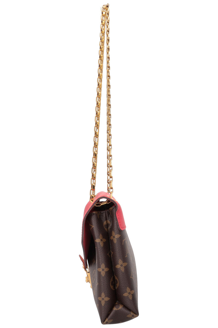 LOUIS VUITTON Pallas Chain Bag MNG Canvas Pink