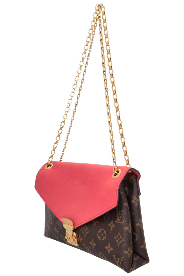 LOUIS VUITTON Pallas Chain Bag MNG Canvas Pink