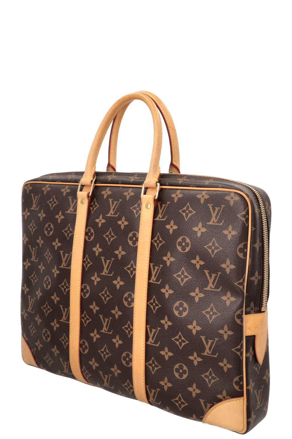 LOUIS VUITTON Porte Documents Voyage Briefcase MNG Canvas
