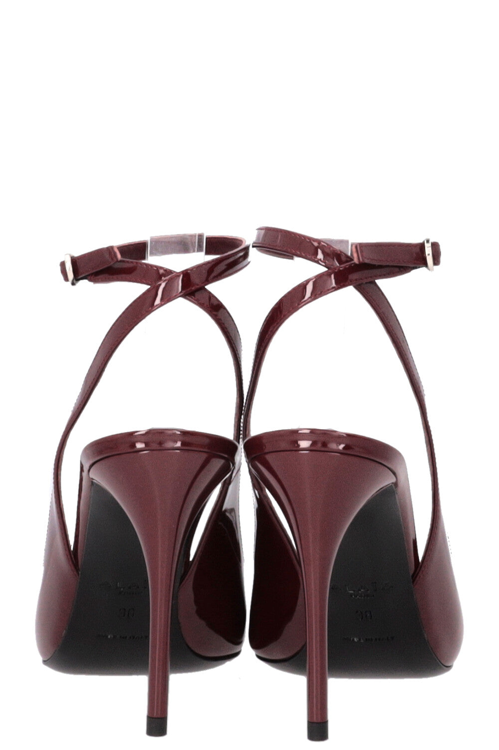 ALAÏA 90 Slingback Patent Bordeaux Pumps