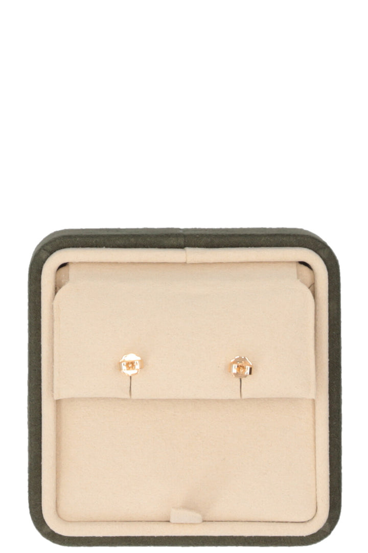 HANS D. KRIEGER Solitaire Diamond Earstuds 18k Yellow Gold