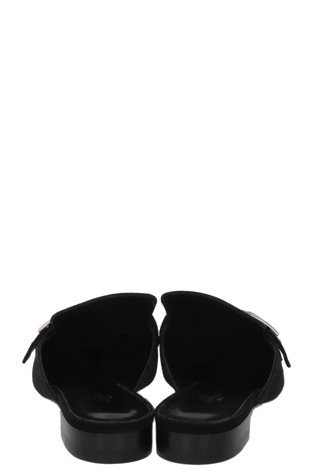 Mules HERMÈS Beauty en daim noir