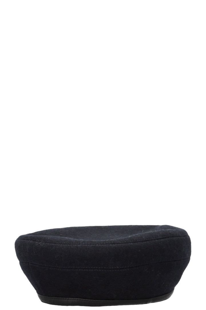 HERMÈS Béret Laine Marine
