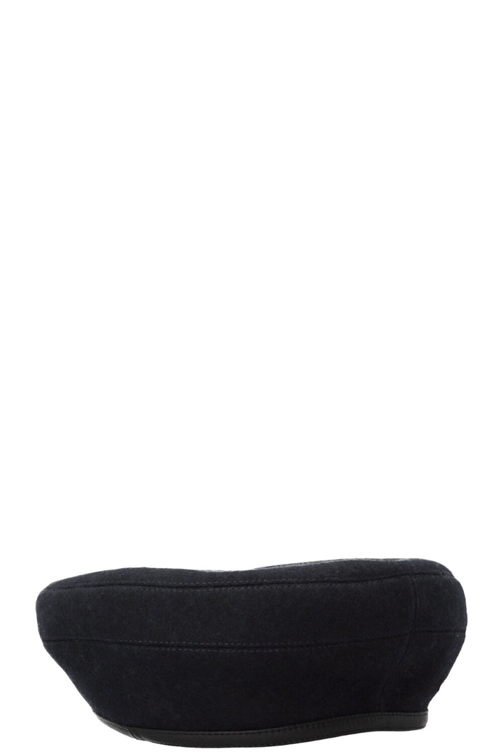 HERMÈS Béret Laine Marine