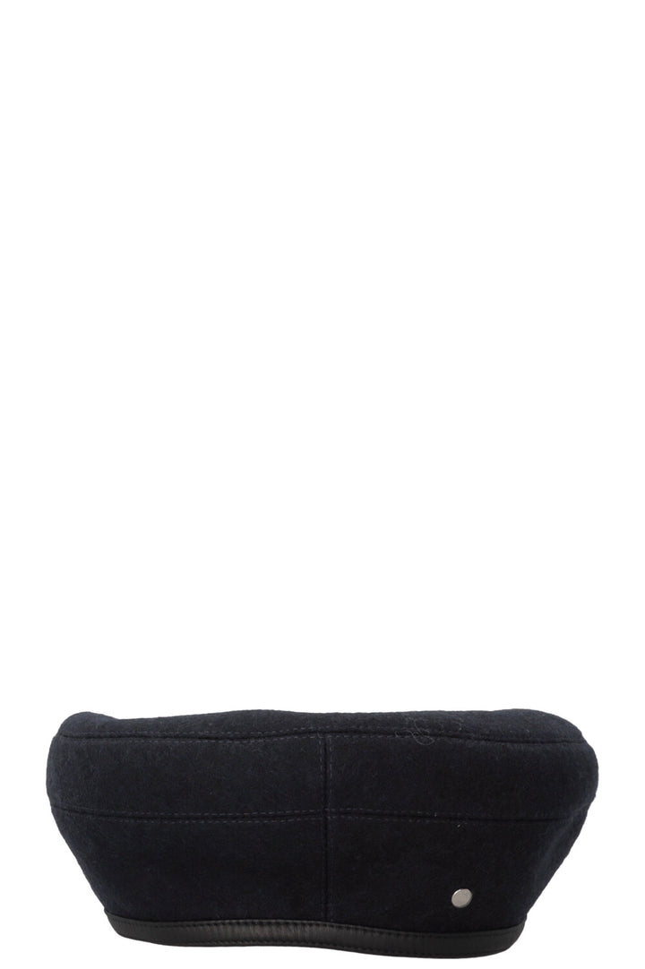HERMÈS Béret Laine Marine