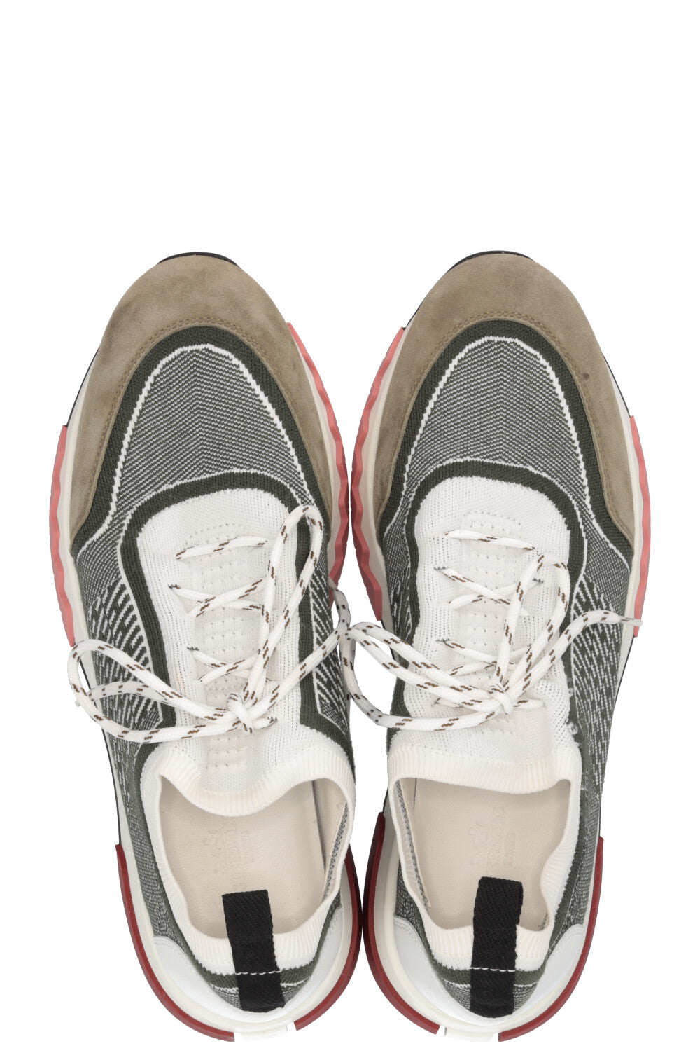 HERMÈS Bicolor Addict Sneaker Green