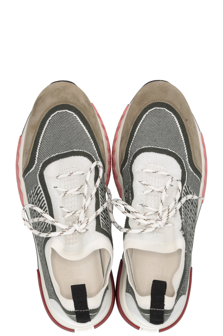 HERMÈS Bicolor Addict Sneaker Green