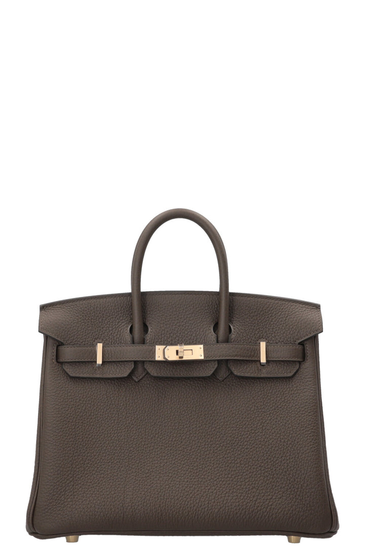HERMÈS Birkin 25 Retourne Togo Loden Green PBHW
