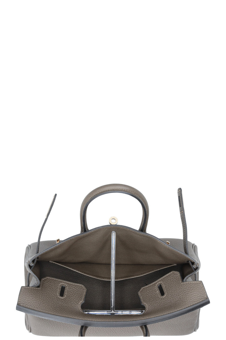 HERMÈS Birkin 25 Retourne Togo Loden Green PBHW