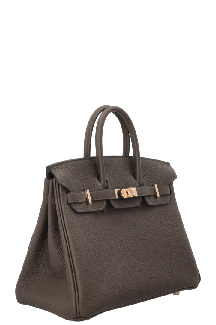 HERMÈS Birkin 25 Retourne Togo Loden Green PBHW