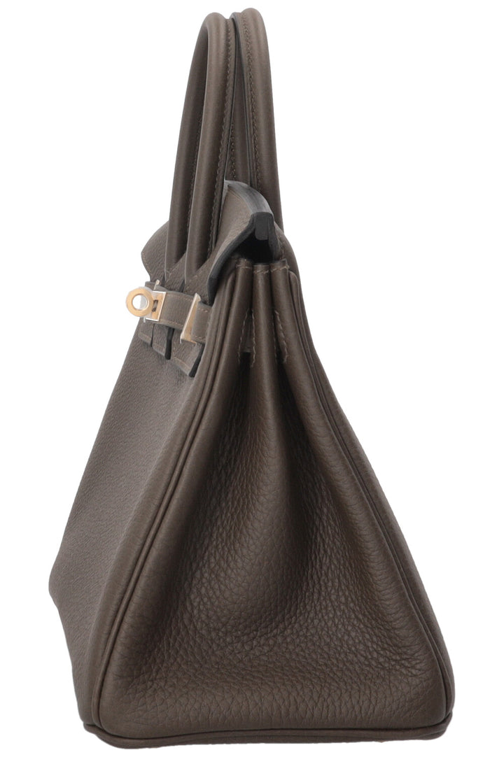 HERMÈS Birkin 25 Retourne Togo Loden Green PBHW