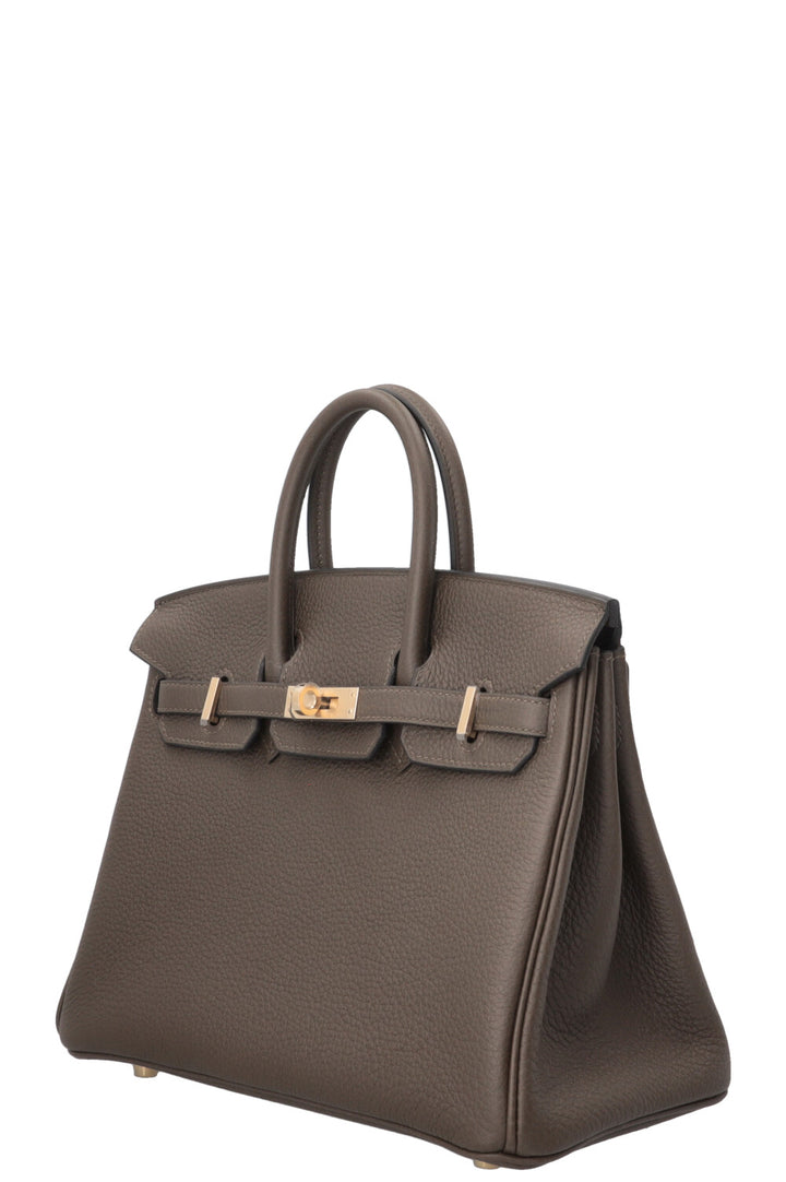 HERMÈS Birkin 25 Retourne Togo Loden Green PBHW