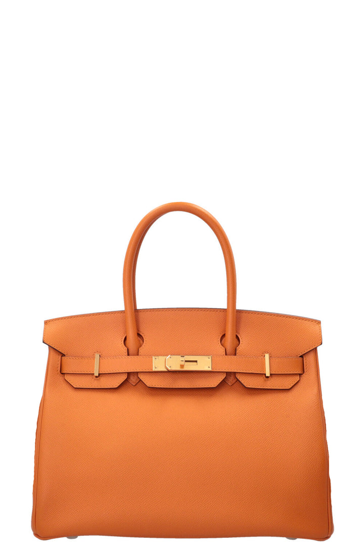 HERMÈS Birkin 30 Retourne Epsom Abricot