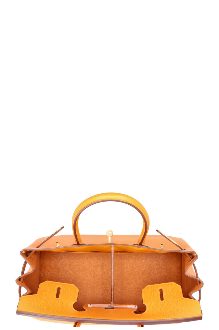 HERMÈS Birkin 30 Retourne Epsom Abricot