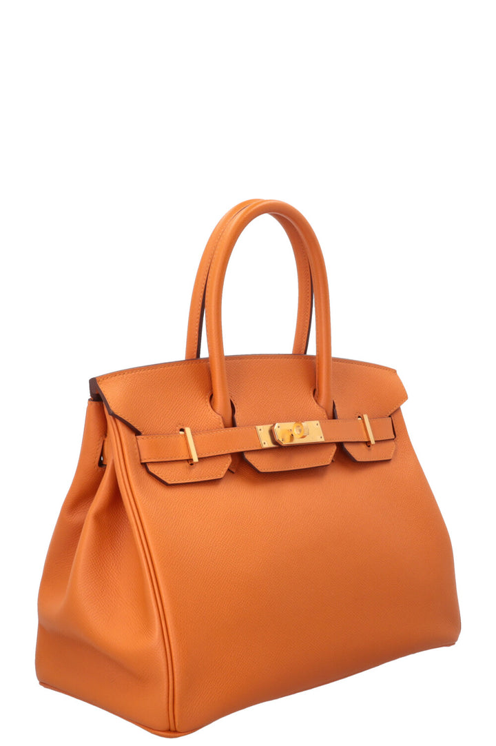 HERMÈS Birkin 30 Retourne Epsom Abricot