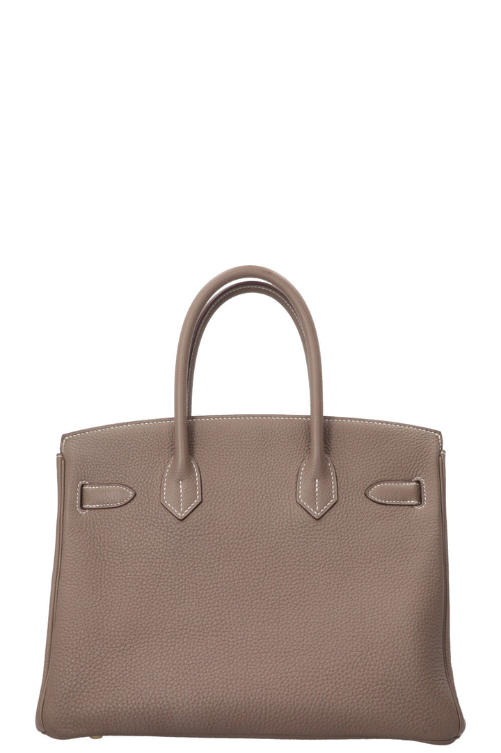 HERMÈS Birkin 30 Togo Leather Etoupe