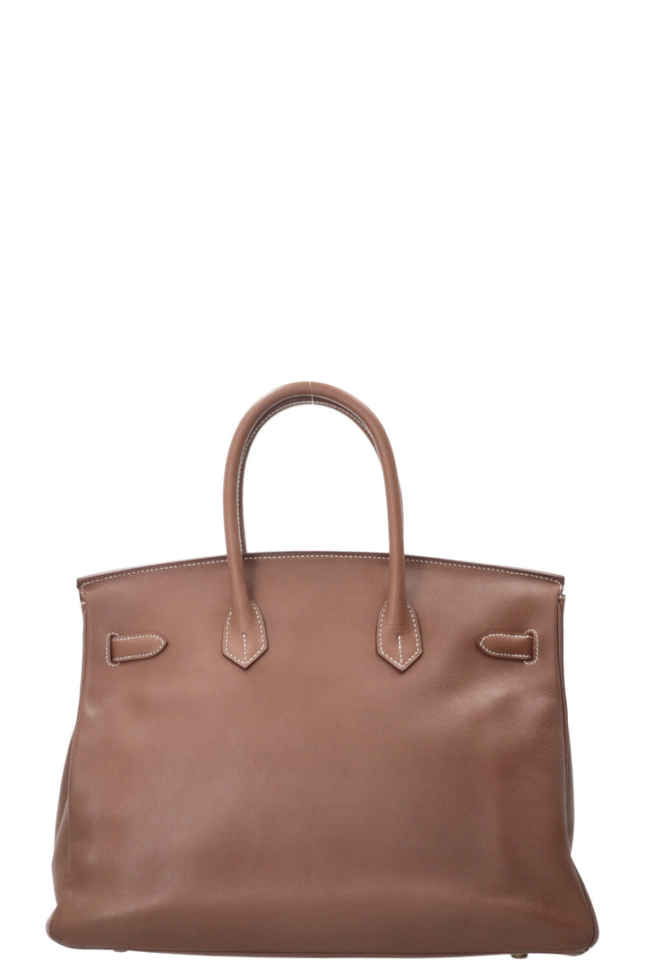 HERMÈS Birkin 35 Clemence Dark Brown