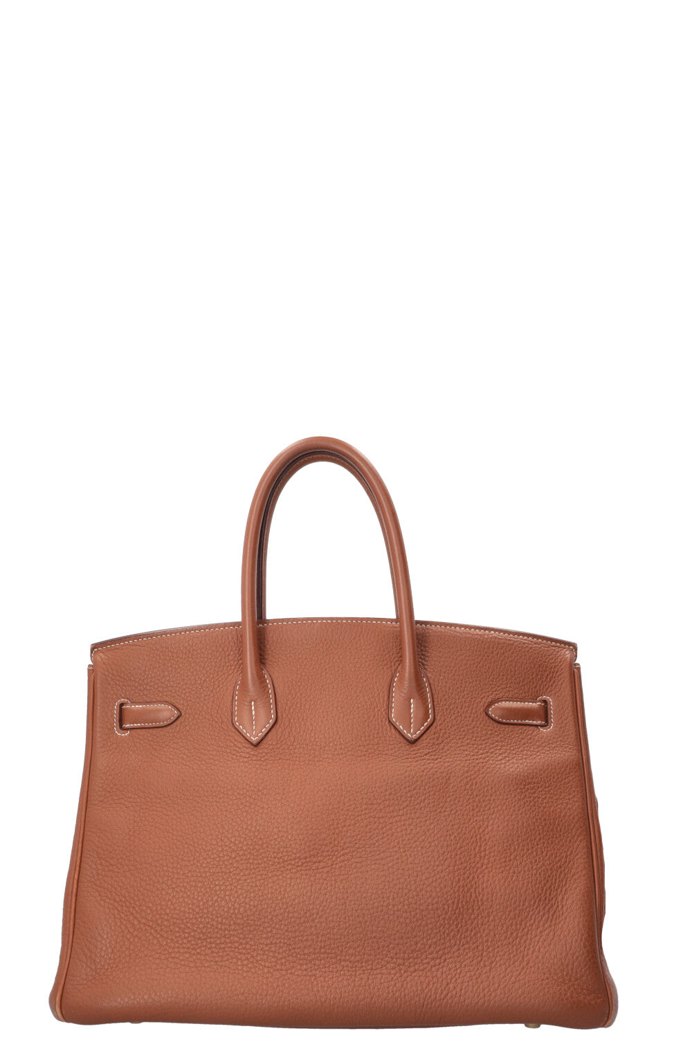 HERMÈS Birkin 35 Retourné en cuir Clémence, bijoux or