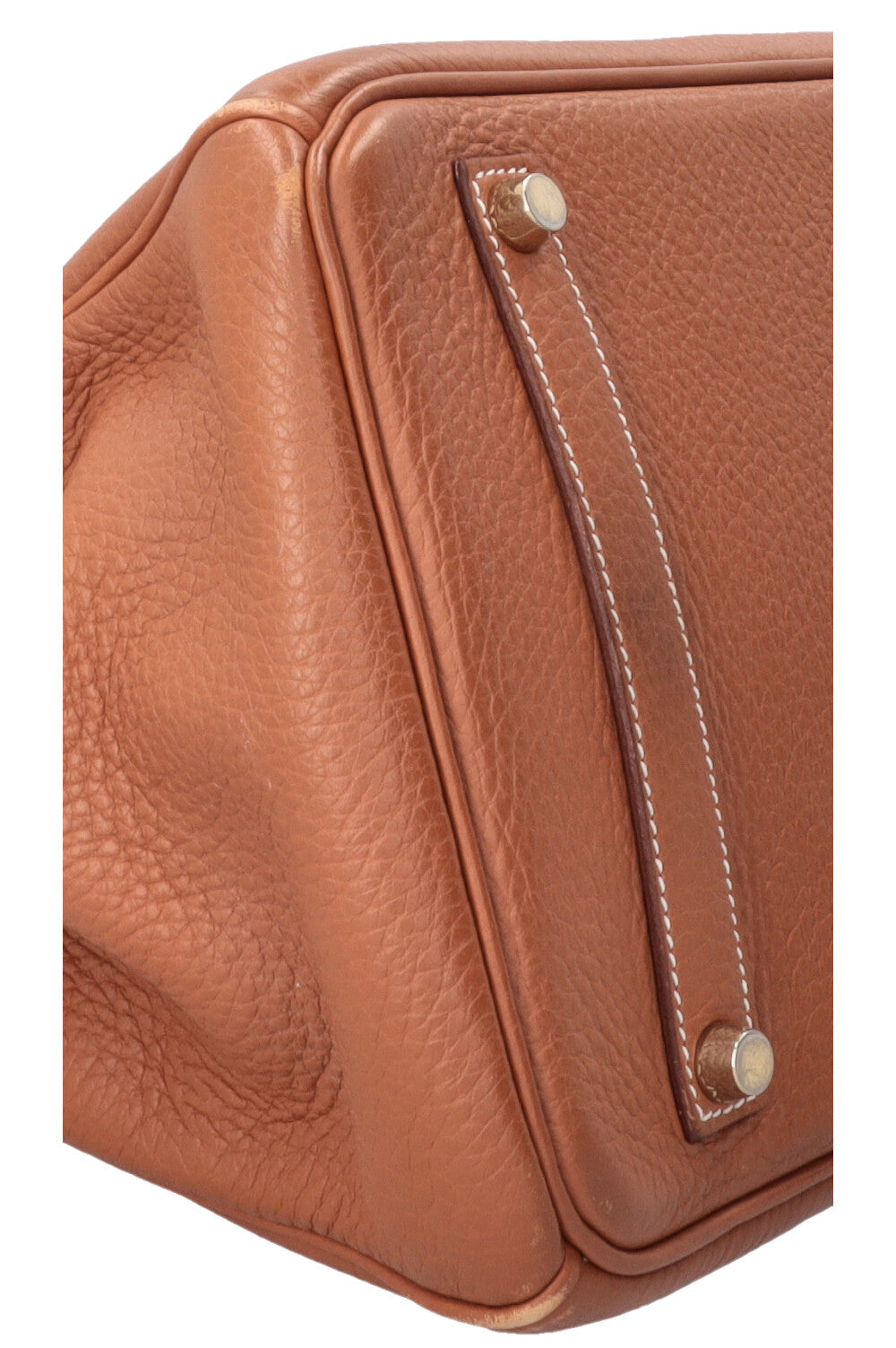 HERMÈS Birkin 35 Retourné en cuir Clémence, bijoux or