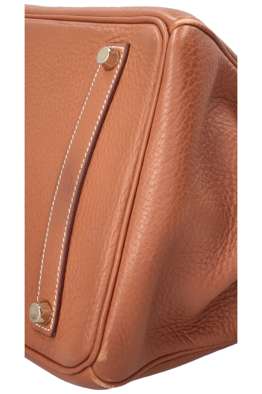 HERMÈS Birkin 35 Retourné en cuir Clémence, bijoux or