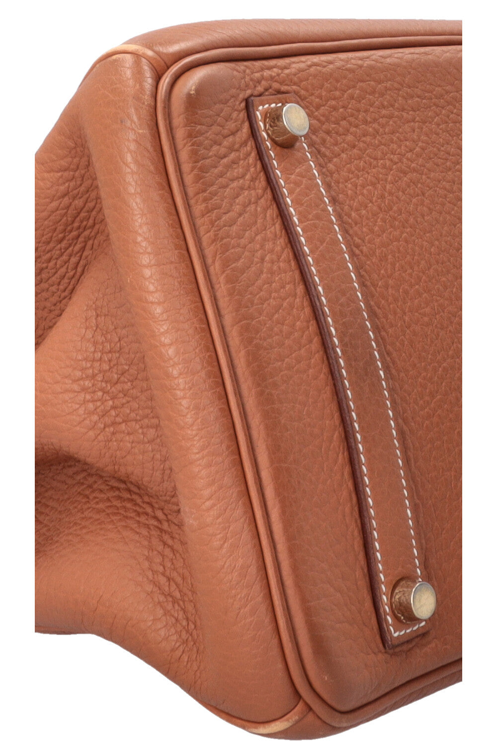 HERMÈS Birkin 35 Retourné en cuir Clémence, bijoux or