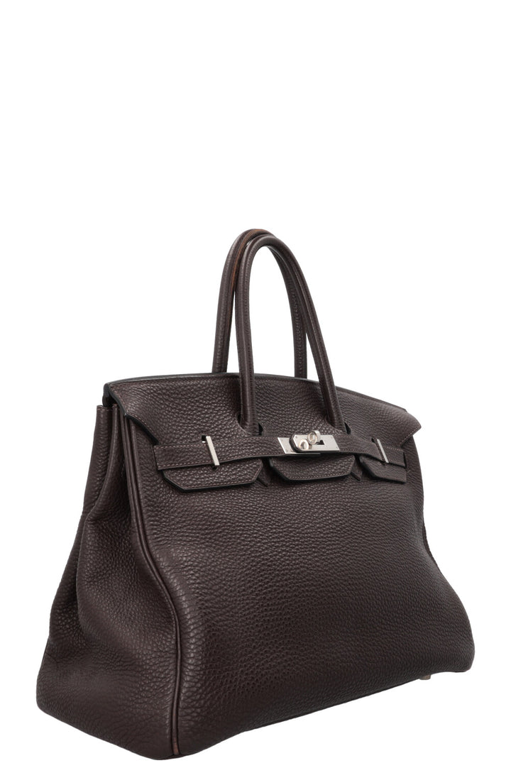 HERMÈS Birkin 35 Retourne Togo Chocolat