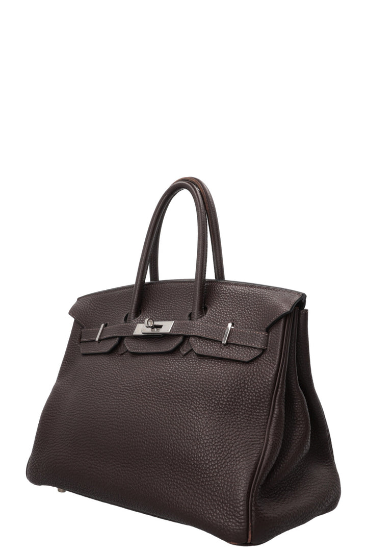 HERMÈS Birkin 35 Retourne Togo Chocolat
