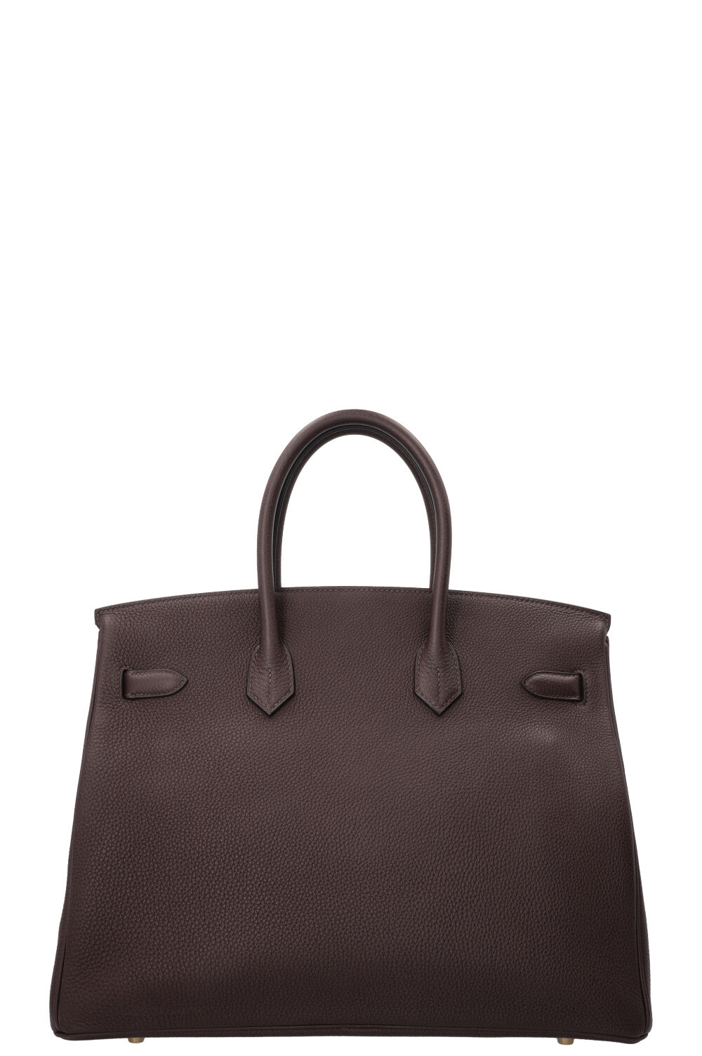 HERMÈS Birkin 35 Retourne Togo Chocolate Gold