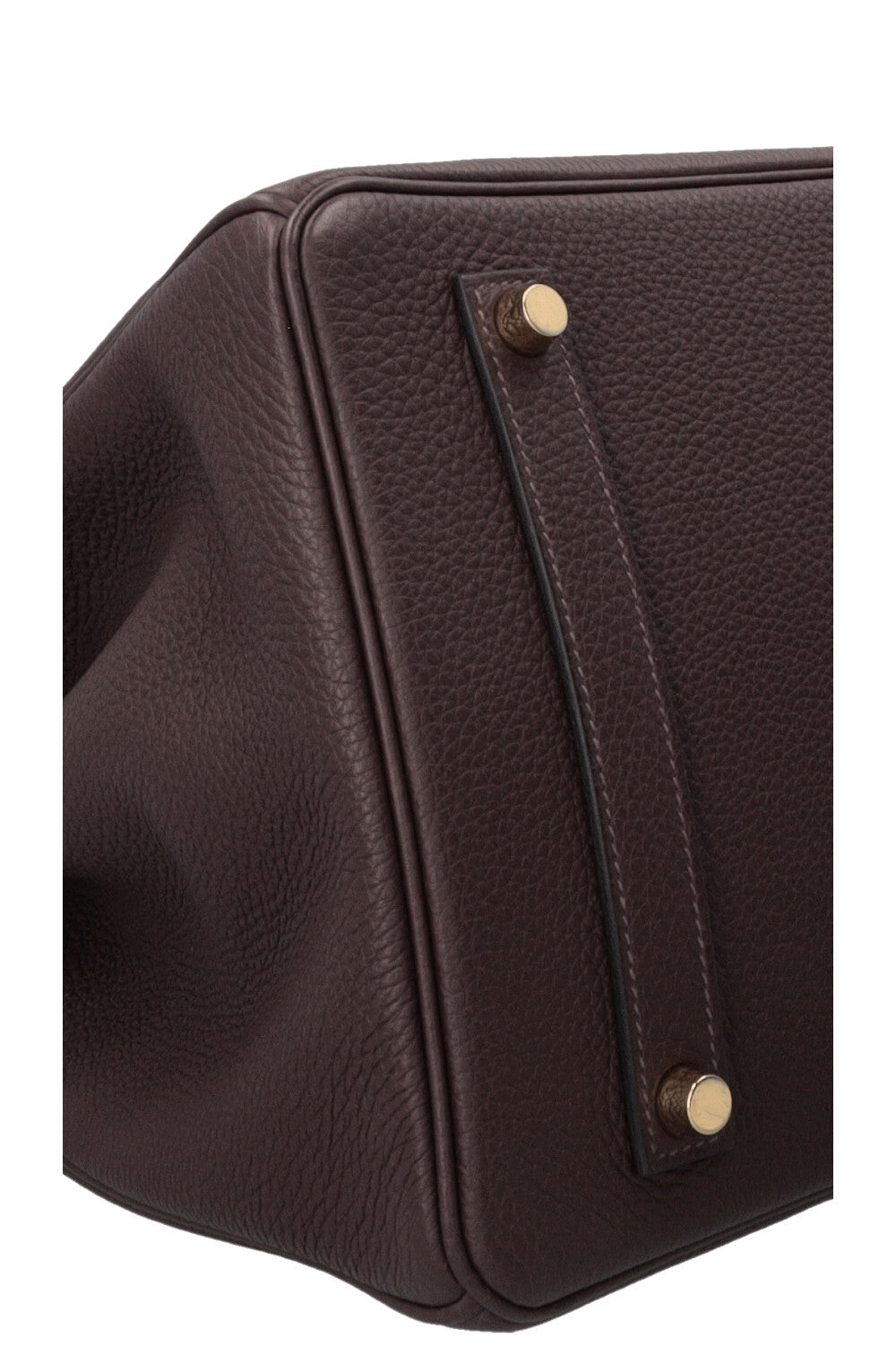 HERMÈS Birkin 35 Retourne Togo Chocolate Gold