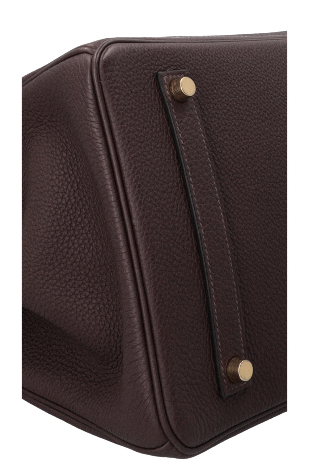 HERMÈS Birkin 35 Retourne Togo Chocolate Gold