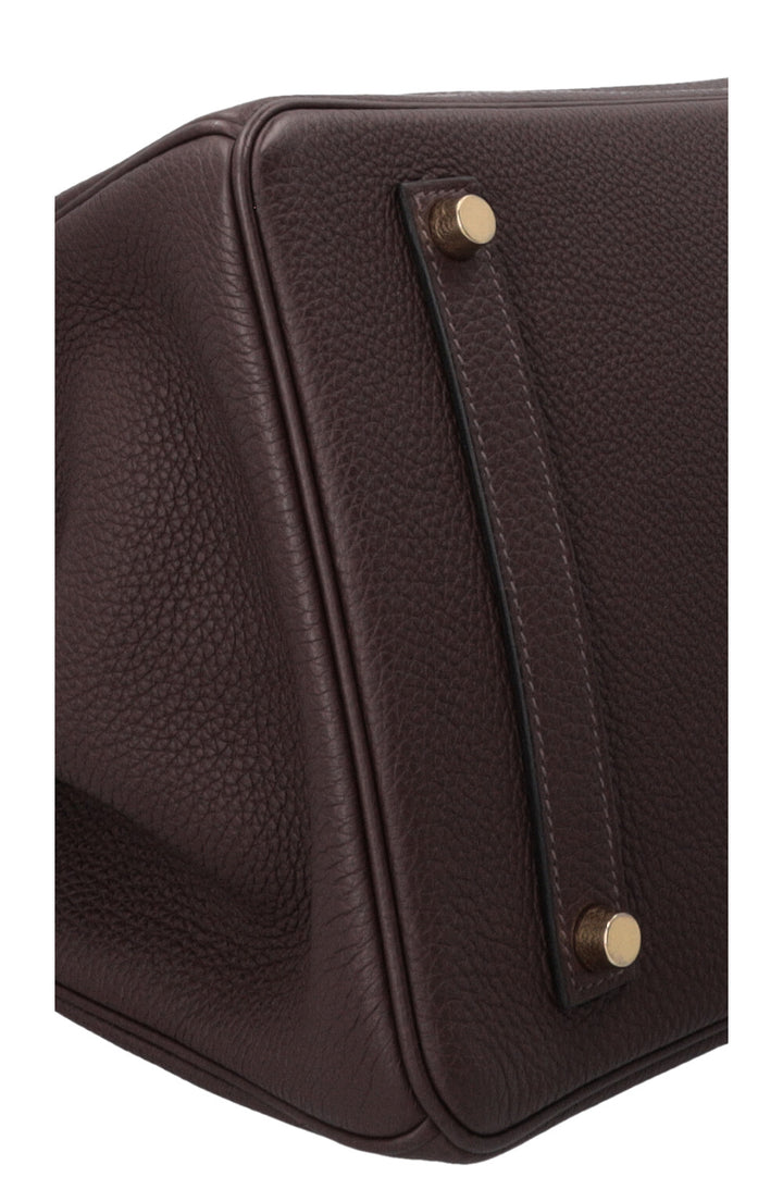 HERMÈS Birkin 35 Retourne Togo Chocolate Gold