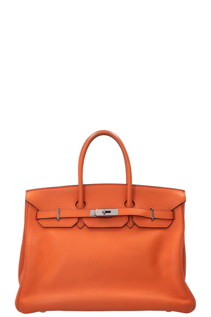 HERMÈS Birkin 35 Retourne Togo Orange