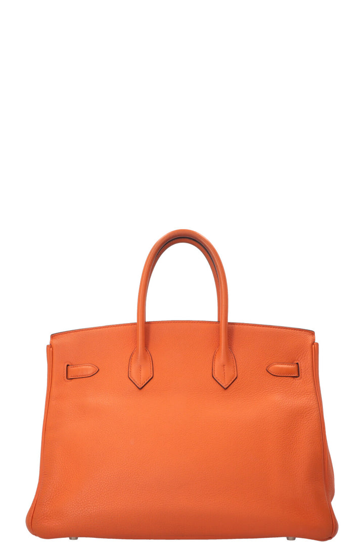 HERMÈS Birkin 35 Retourne Togo Orange