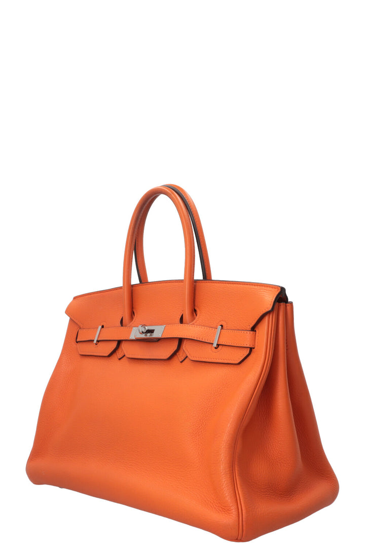 HERMÈS Birkin 35 Retourne Togo Orange