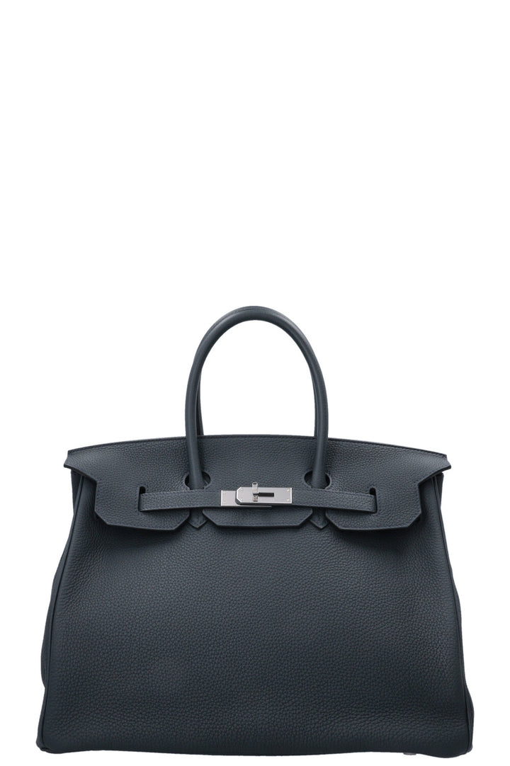HERMÈS Birkin 35 Togo Vert Rousseau Palladium Hardware
