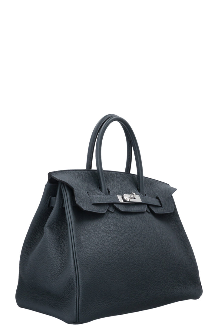 HERMÈS Birkin 35 Togo Vert Rousseau Palladium Hardware