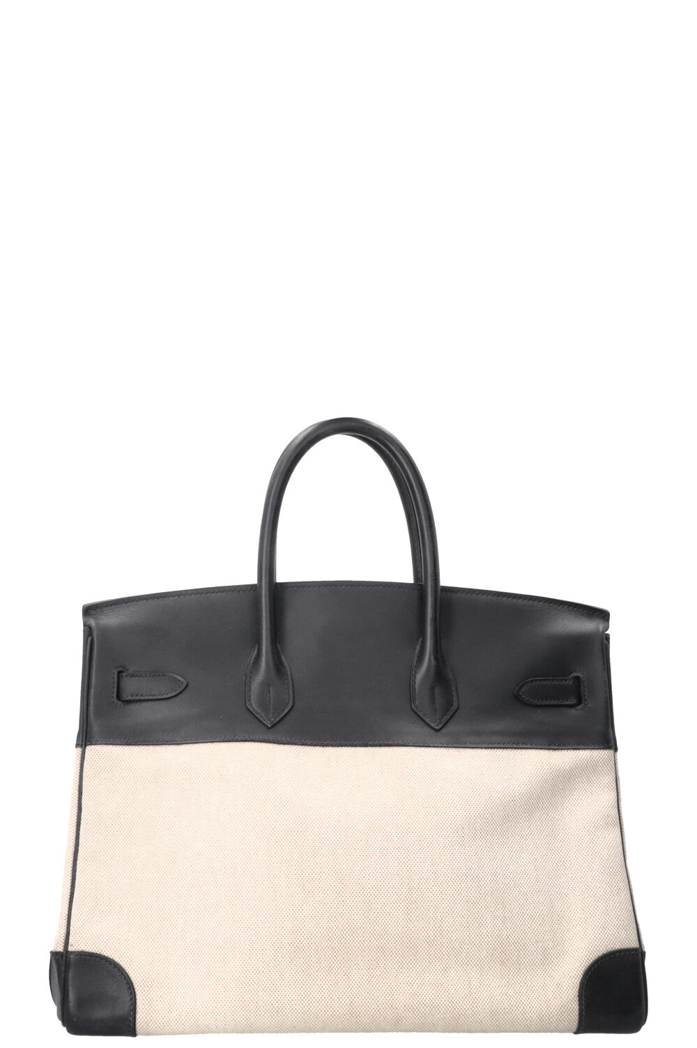 HERMÈS Birkin 35 Toile H Barenia Bleu Marine