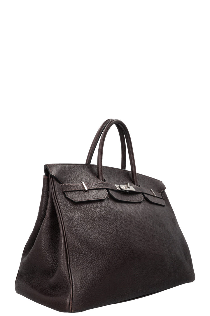 HERMÈS Birkin 40 Fjord Chocolate