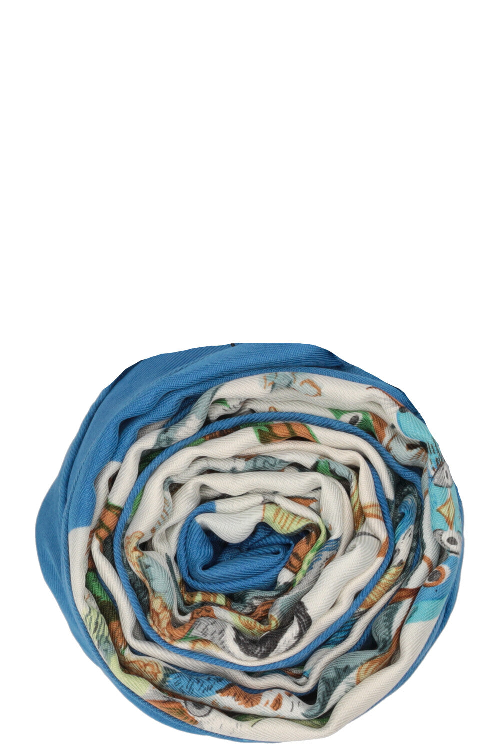 HERMÈS Bocage 90 Scarf Silk Blue
