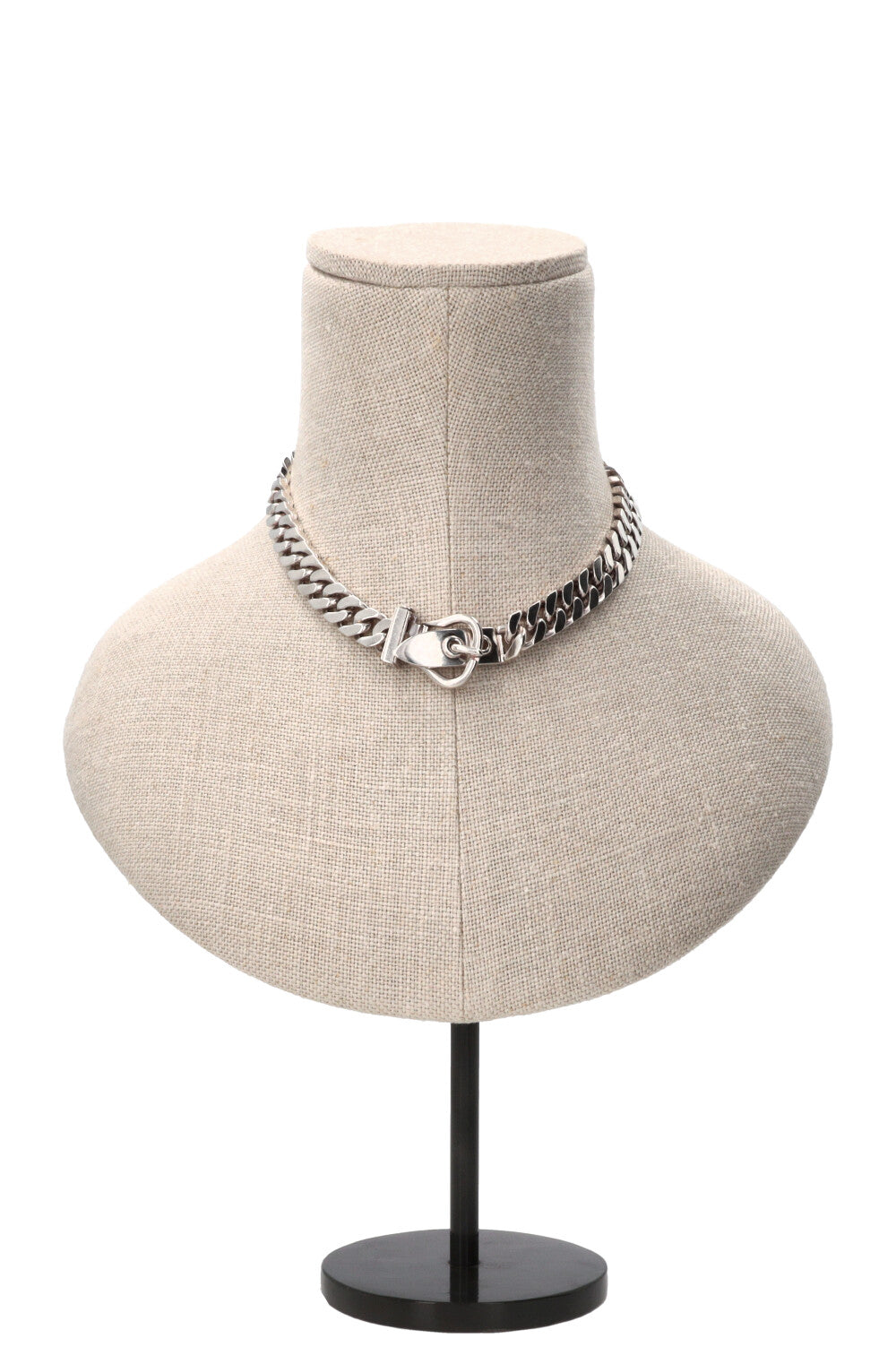 HERMÈS Collier Boucle Sellier maillons en argent 925