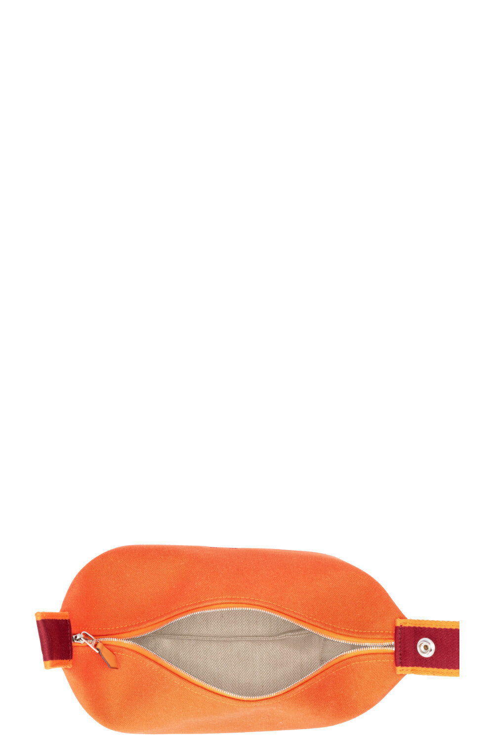 HERMÈS Bride A Brac PM Canvas Orange Feu