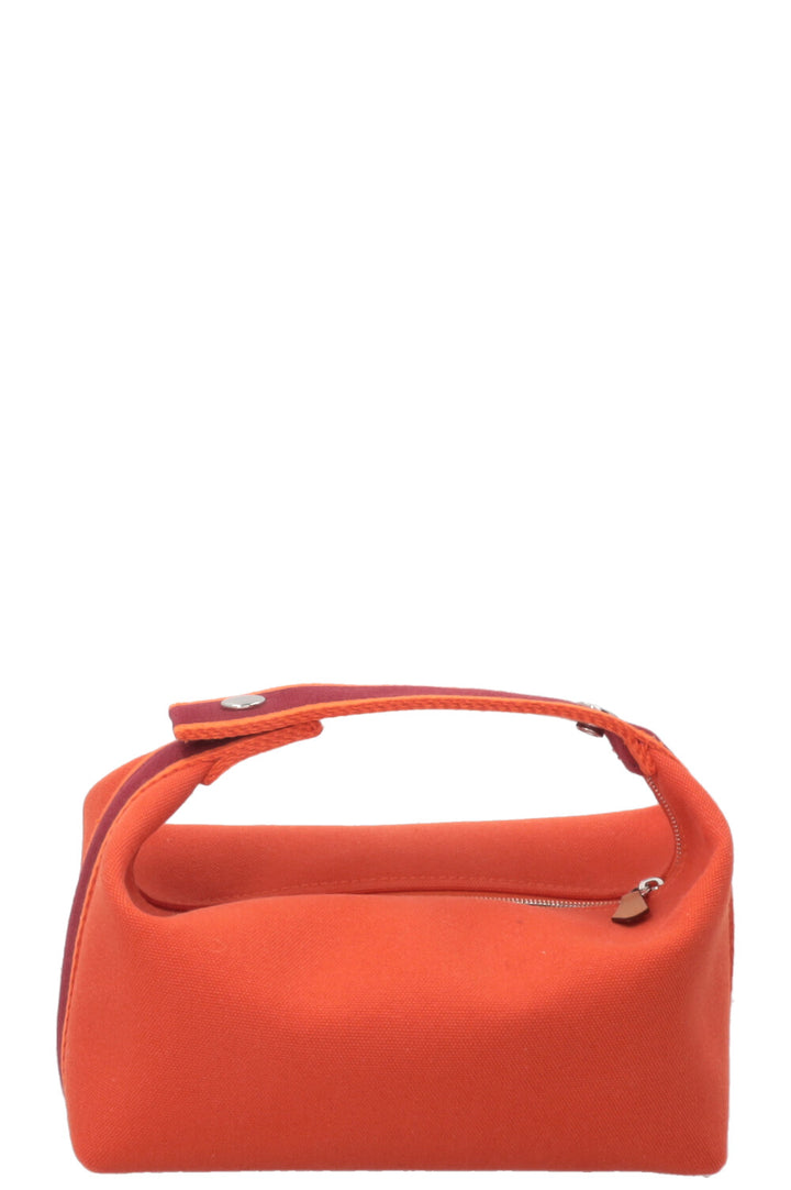 HERMÈS Bride A Brac PM Canvas Orange Feu