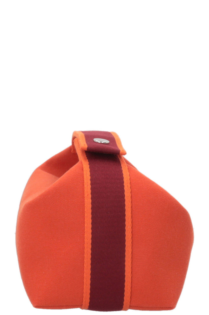 HERMÈS Bride A Brac PM Canvas Orange Feu