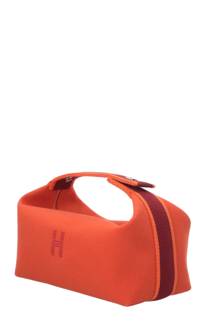 HERMÈS Bride A Brac PM Canvas Orange Feu