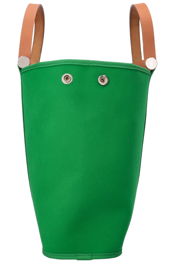 HERMÈS Cabag Elan 32 Canvas Leather Bamboo