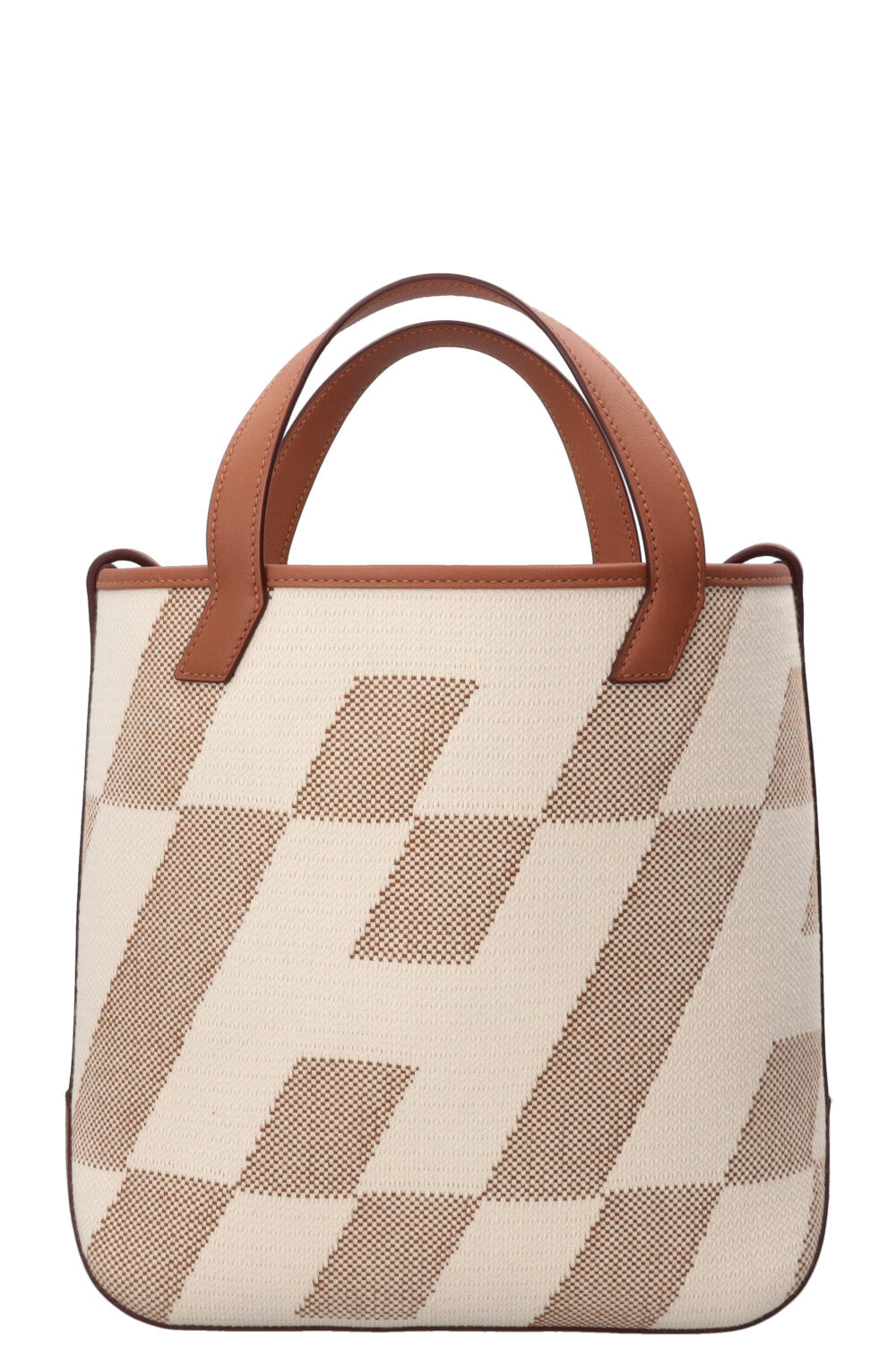 HERMÈS Cabas H 27 Canvas Leather Gold