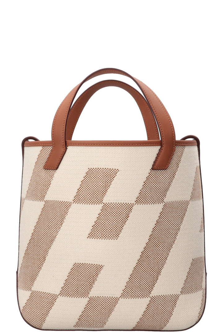 HERMÈS Cabas H 27 Canvas Leather Gold